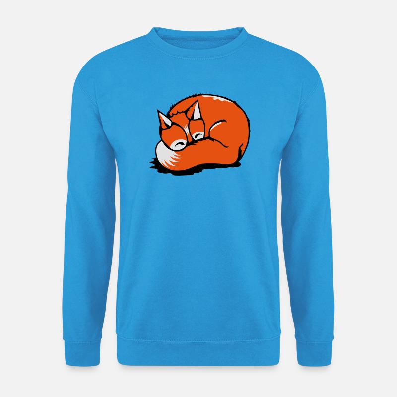 Ein schlafender Fuchs - Unisex Pullover - Meeresblau