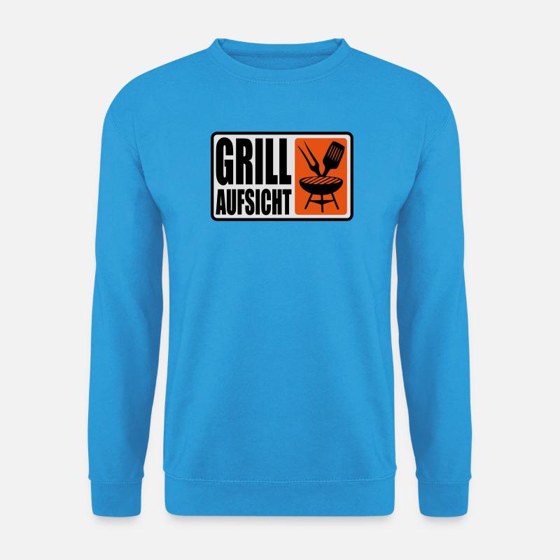 Grillaufsicht - Unisex Pullover - Meeresblau