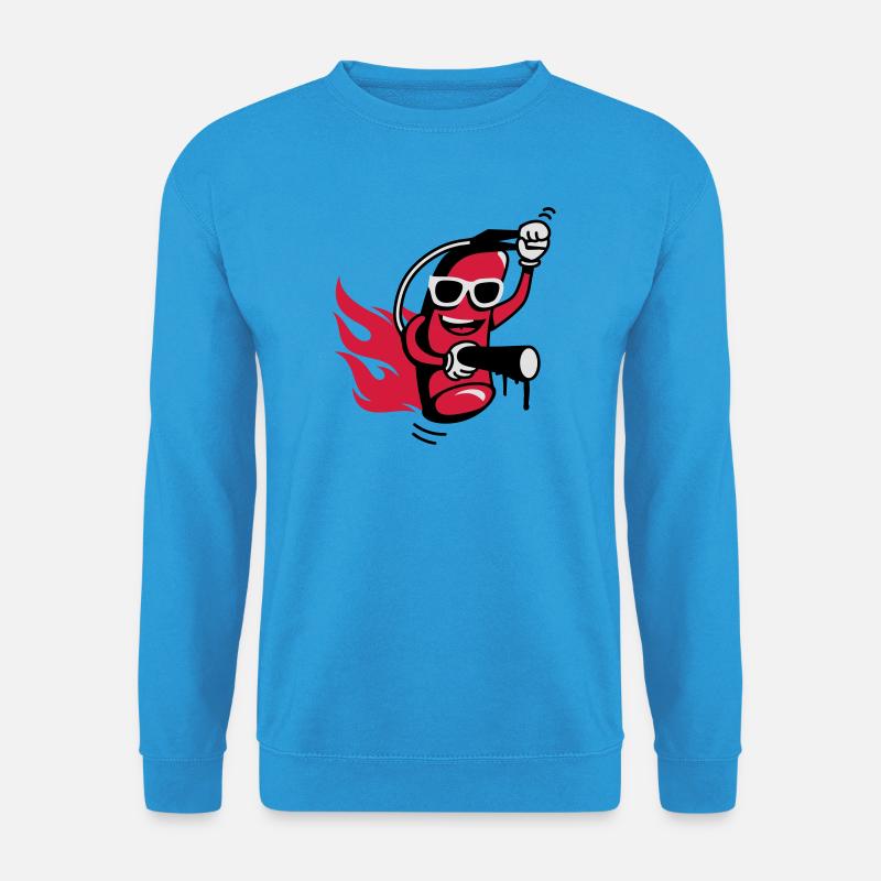 lustiger Feuerlöscher - Unisex Pullover - Meeresblau