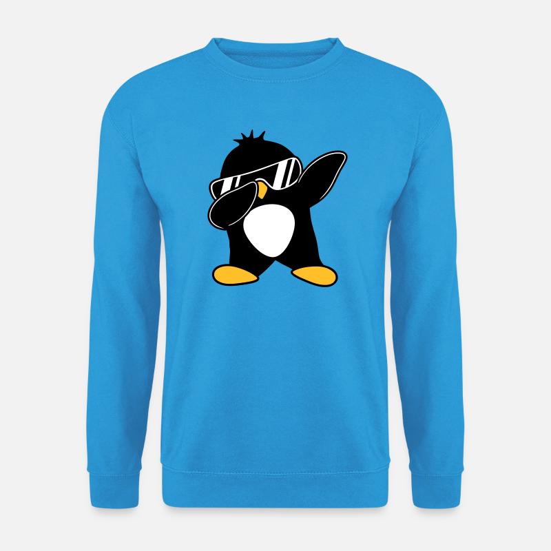 Dabbing Pinguin - Unisex Pullover - Meeresblau