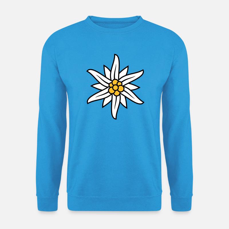 Edelweiss Bergblume Logo - Unisex Pullover - Meeresblau