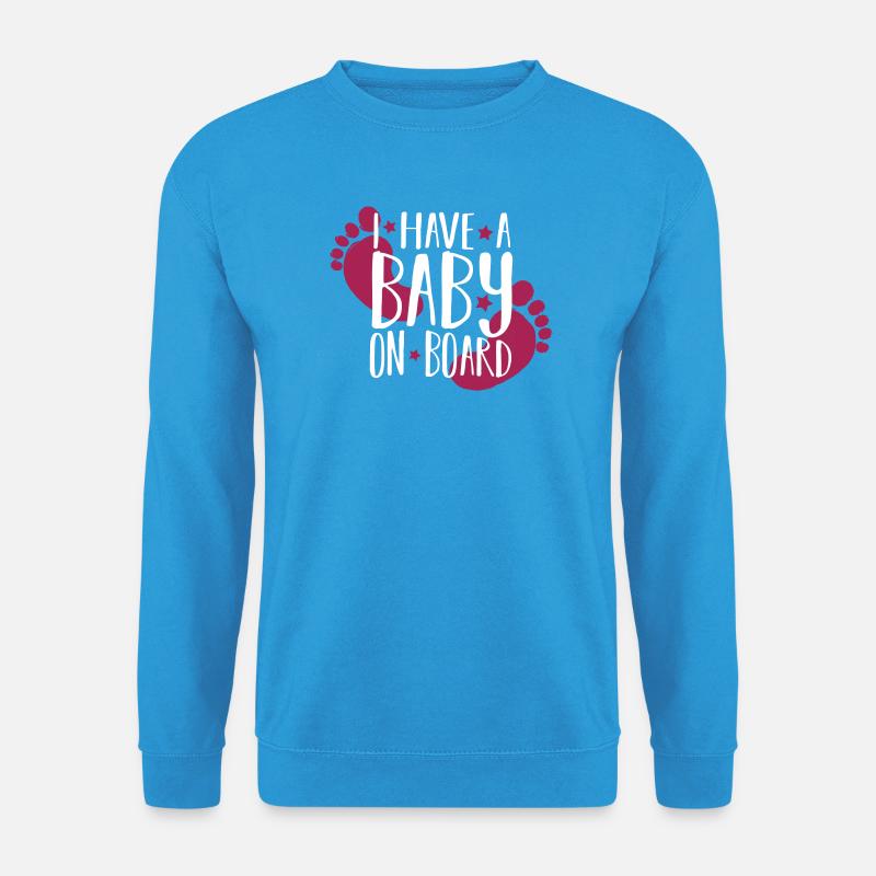 Baby on board - Unisex Pullover - Meeresblau