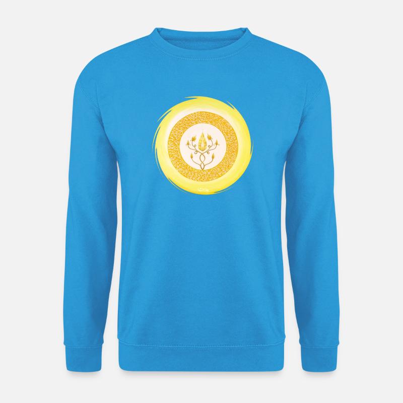 Kristall-Sternentor Erzengel Sandalphon - Unisex Pullover - Meeresblau