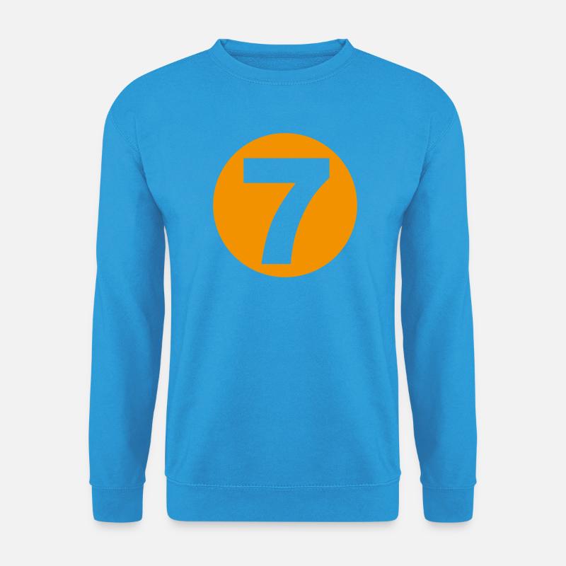 7 Billardkugel - Unisex Pullover - Meeresblau