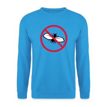 Fly Forbidden Shield - Unisex Sweatshirt - sea blue - Front - Alina (178cm) & Michal (187cm)