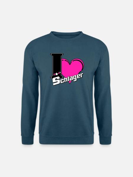 Schlager Party , Schlager Musik , Schlager Liebe - Unisex Pullover - Meeresblau