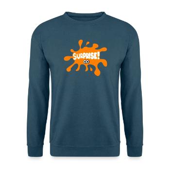 Surprise! - Unisex Sweatshirt - sea blue - Front - Alina (178cm) & Michal (187cm)