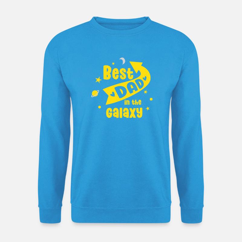 Bester Vater in der Galaxie - Unisex Pullover - Meeresblau