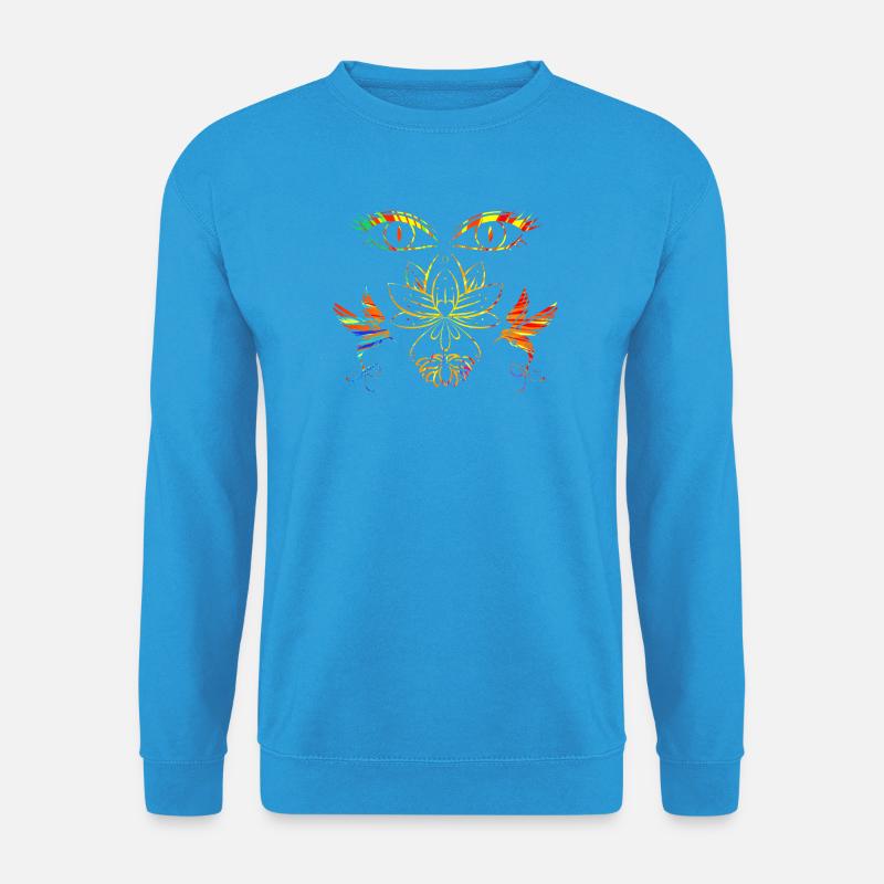 Zen-Gesicht - Unisex Pullover - Meeresblau