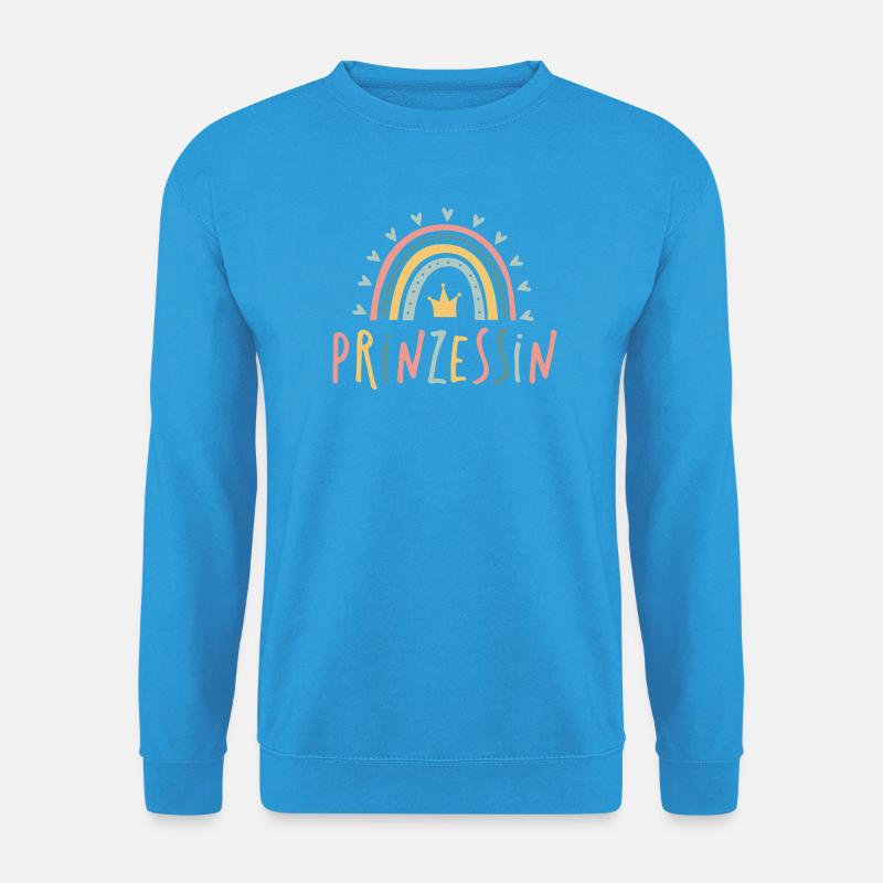 Prinzessin - Regenbogen - Unisex Pullover - Meeresblau