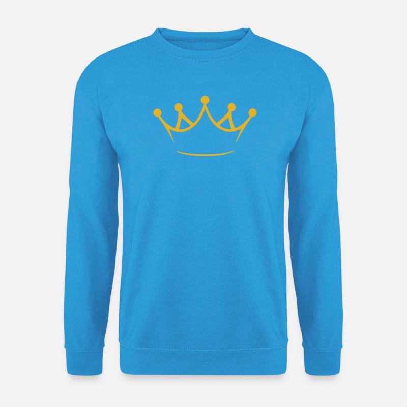 Goldene Krone - Unisex Pullover - Meeresblau