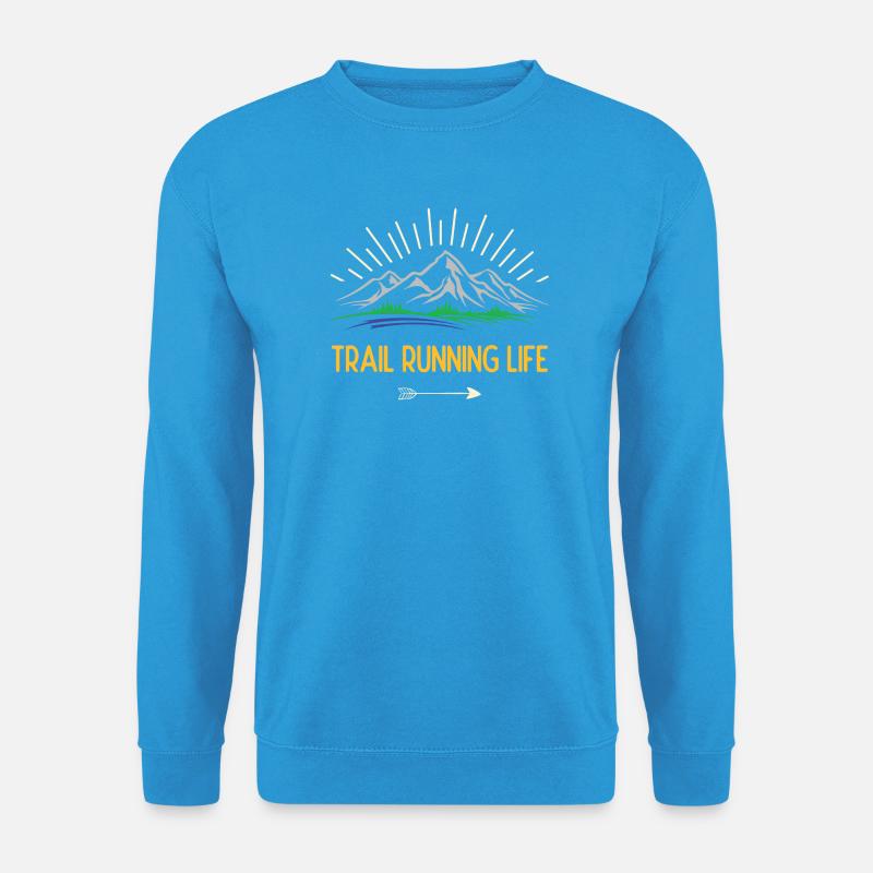 Trailrunning-Leben - Unisex Pullover - Meeresblau
