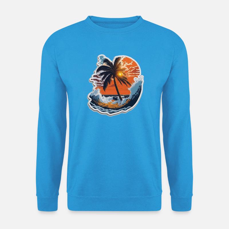 Sunset - Unisex Pullover - Meeresblau