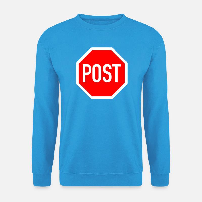 post oder stop? - Unisex Pullover - Meeresblau