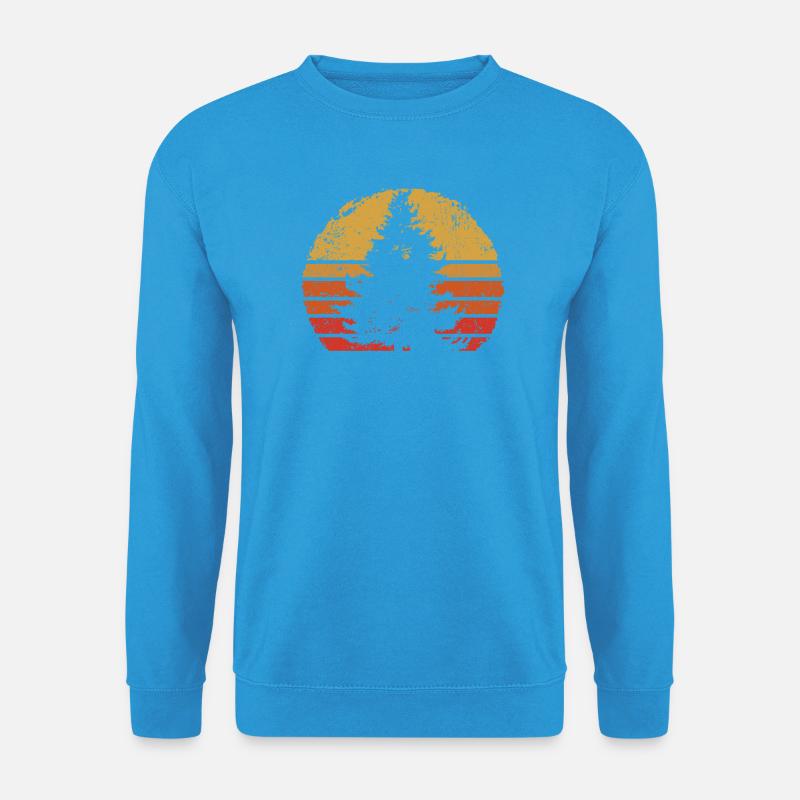 Sunset Pine Silhouette - Unisex Pullover - Meeresblau