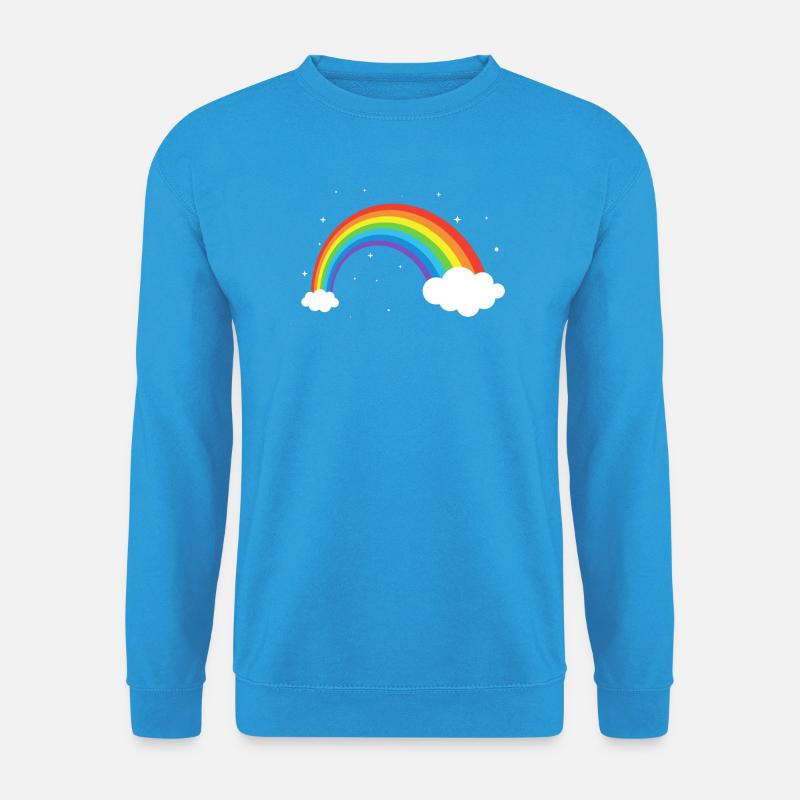 Kosmischer Regenbogenbogen - Unisex Pullover - Meeresblau