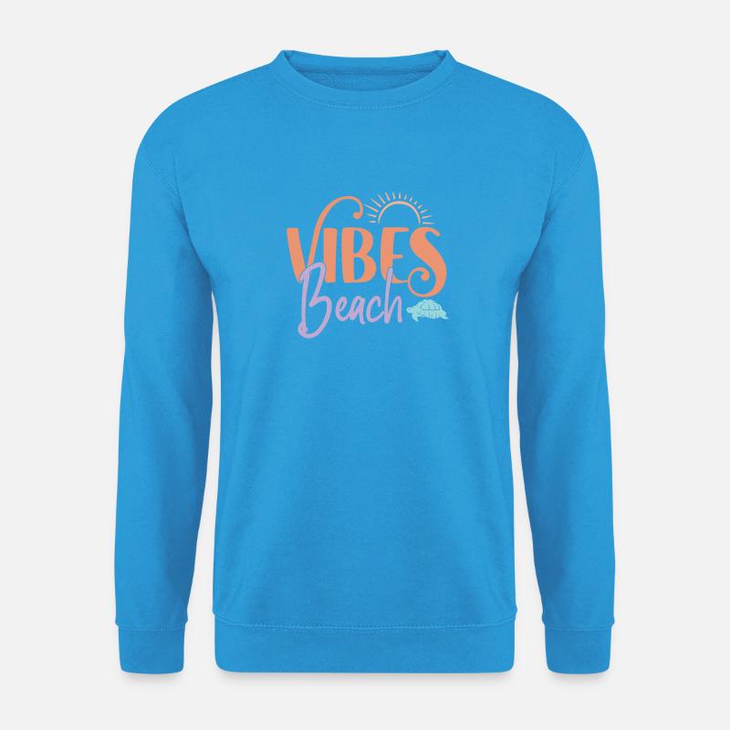 Strand-Vibes - Unisex Pullover - Meeresblau