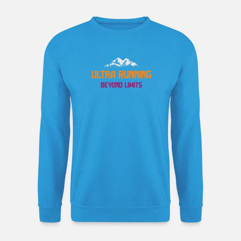 Ultra Running - Jenseits der Grenzen - Unisex Pullover - Meeresblau