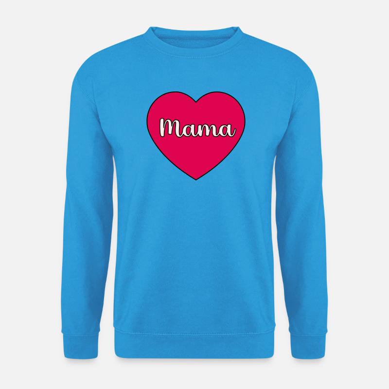Mama-Herz - Unisex Pullover - Meeresblau