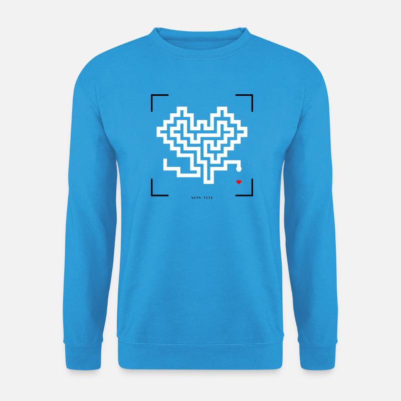Retro-Schlange - Unisex Pullover - Meeresblau