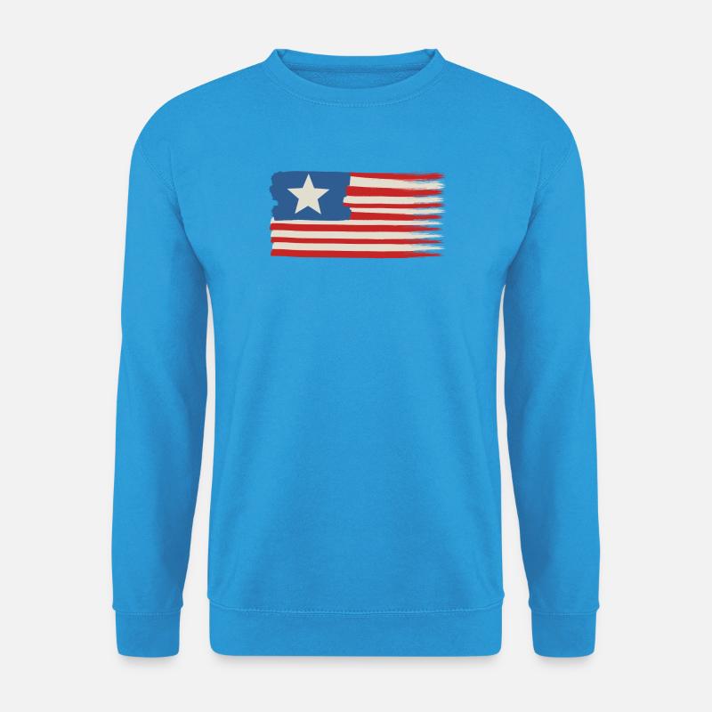 Ein Stern USA Flagge - Unisex Pullover - Meeresblau