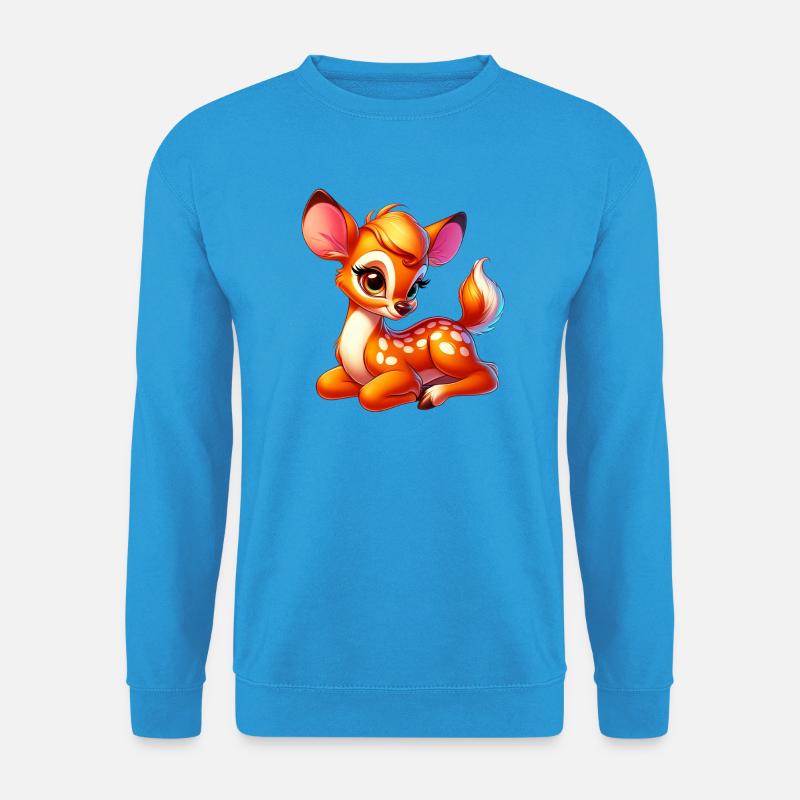 Rehbraun - Unisex Pullover - Meeresblau