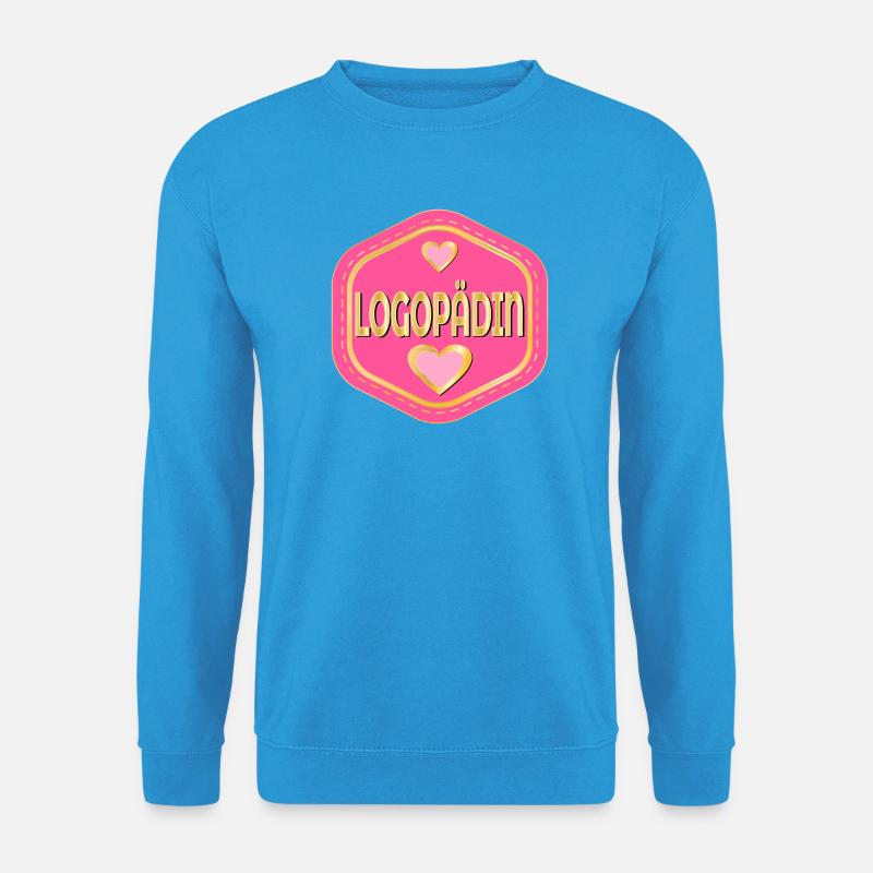 HERZ LOGOPÄDIN - Unisex Pullover - Meeresblau
