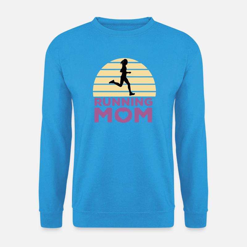 Laufende Mama - Unisex Pullover - Meeresblau