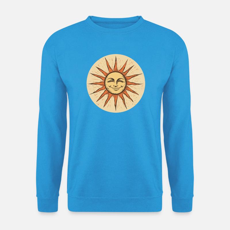 Sonne - Unisex Pullover - Meeresblau