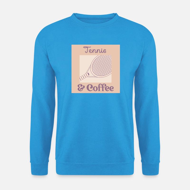 Tennis-Kaffee - Unisex Pullover - Meeresblau