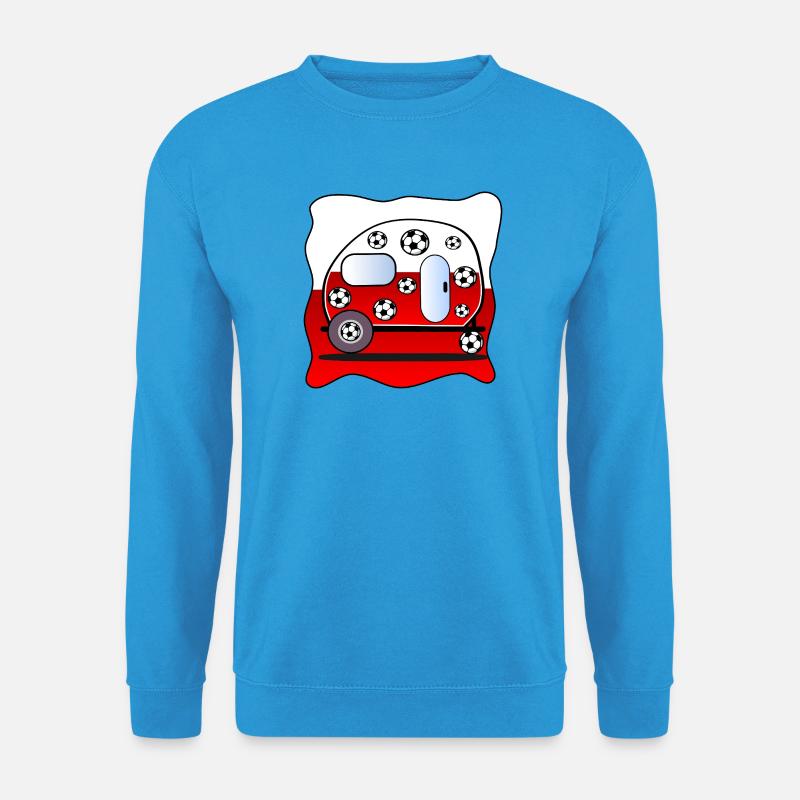 Fußball-Campingplatz Polen - Unisex Pullover - Meeresblau