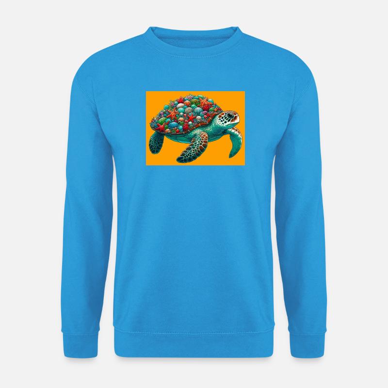 Schildkröte - Unisex Pullover - Meeresblau