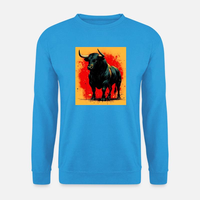 Stier - Unisex Pullover - Meeresblau