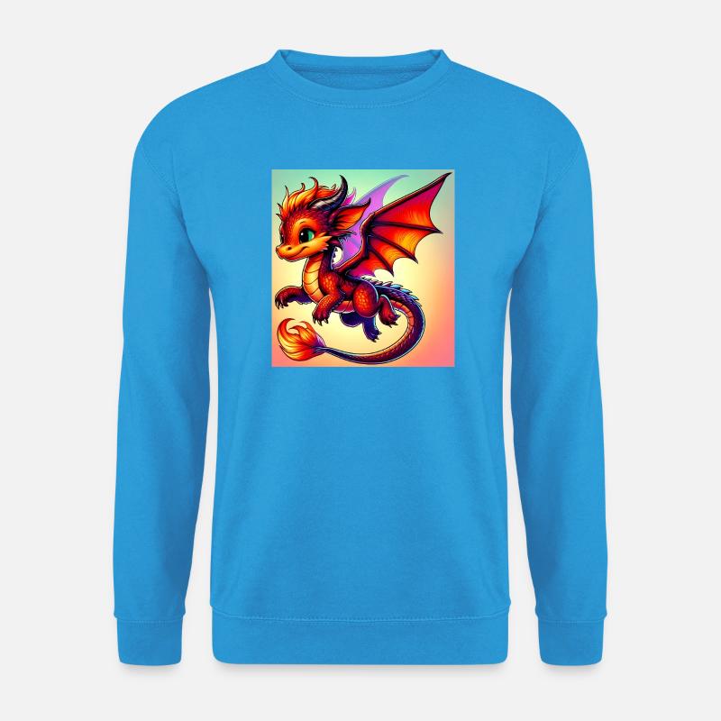 Drache - Unisex Pullover - Meeresblau