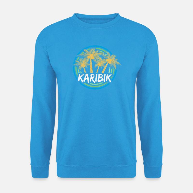Karibik als Urlaub - Unisex Pullover - Meeresblau