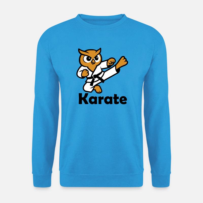 Karate Eule - Unisex Pullover - Meeresblau