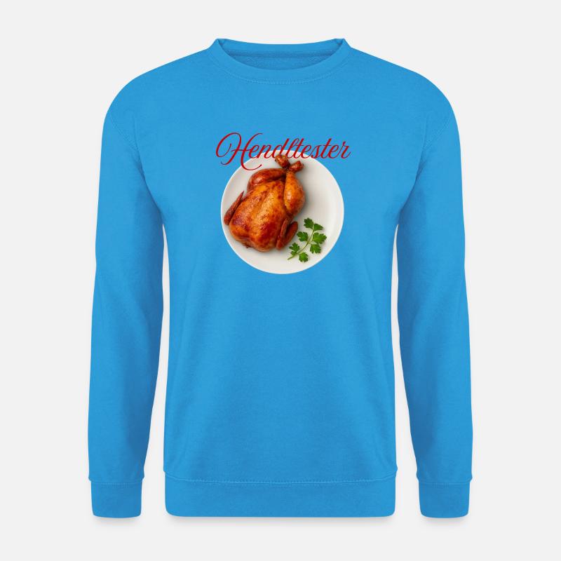 HendlHester Coq au Vin Illustration - Unisex Pullover - Meeresblau