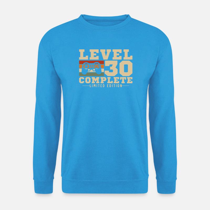 Level 30 abgeschlossen - Unisex Pullover - Meeresblau