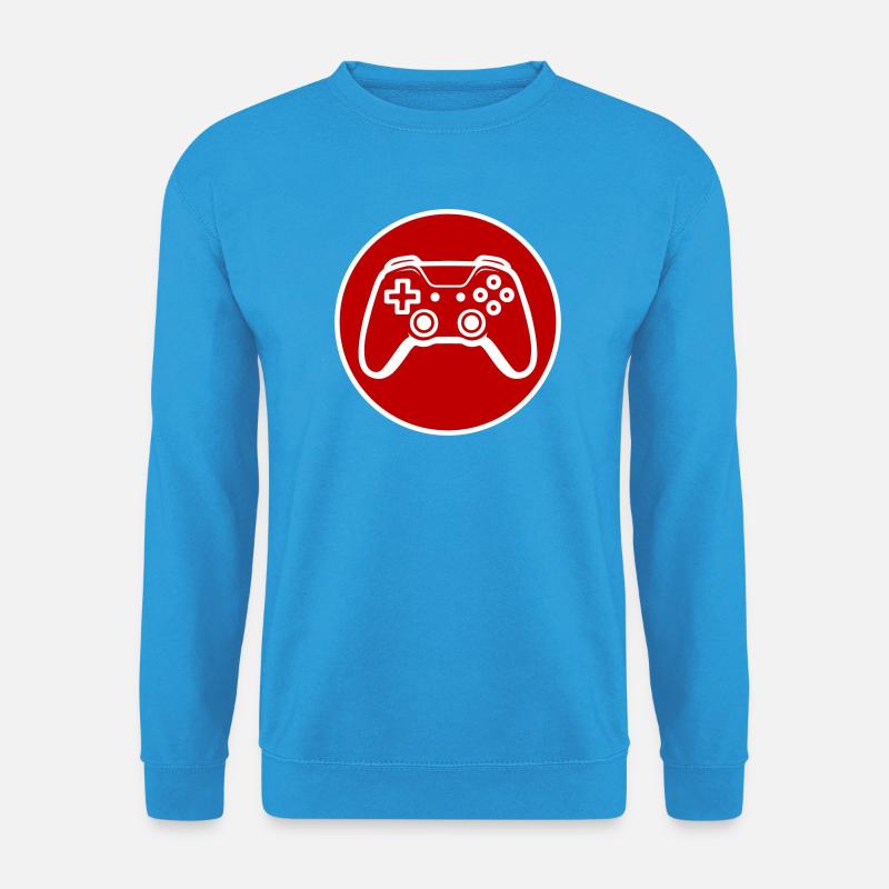 Controller Joypad Gamer - Unisex Pullover - Meeresblau