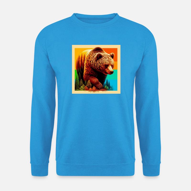 Bär - Unisex Pullover - Meeresblau