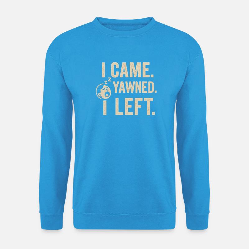Sleepy Gawn Left Tee Design - Unisex Pullover - Meeresblau