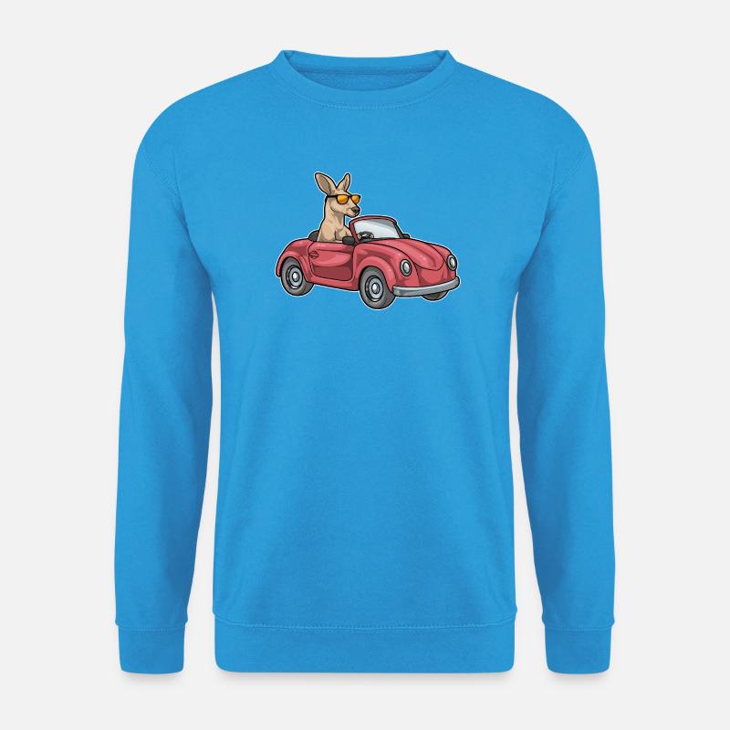 Känguru Auto - Unisex Pullover - Meeresblau