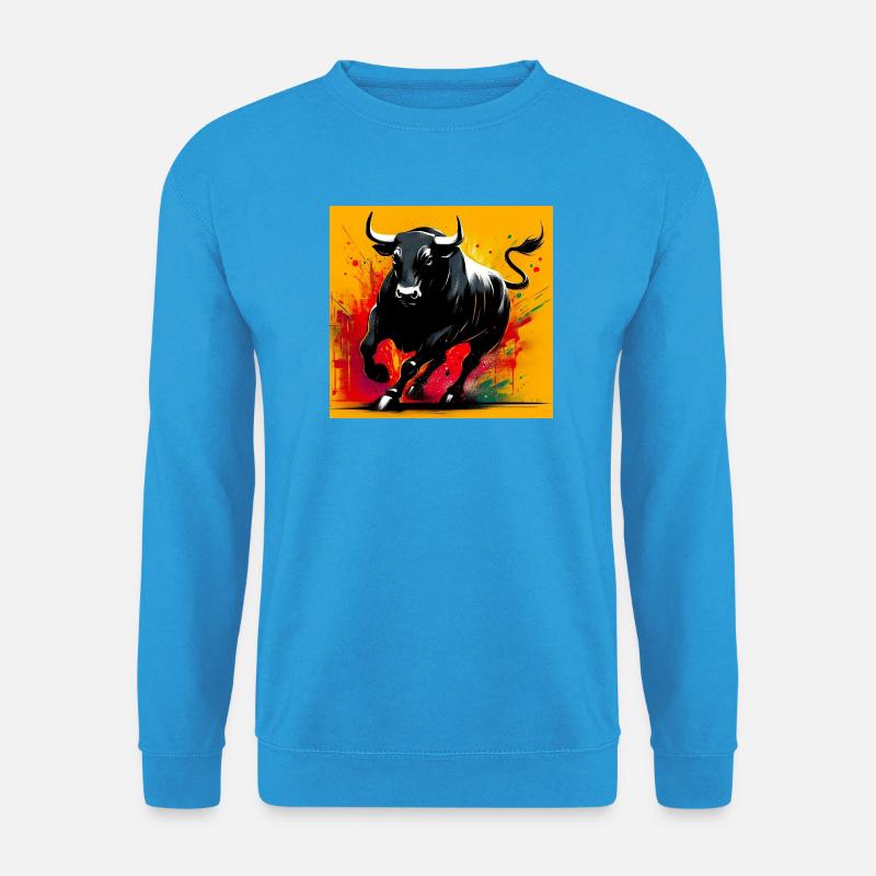 Stier - Unisex Pullover - Meeresblau