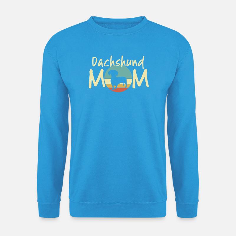 Dackel Mond Mutter Design - Unisex Pullover - Meeresblau
