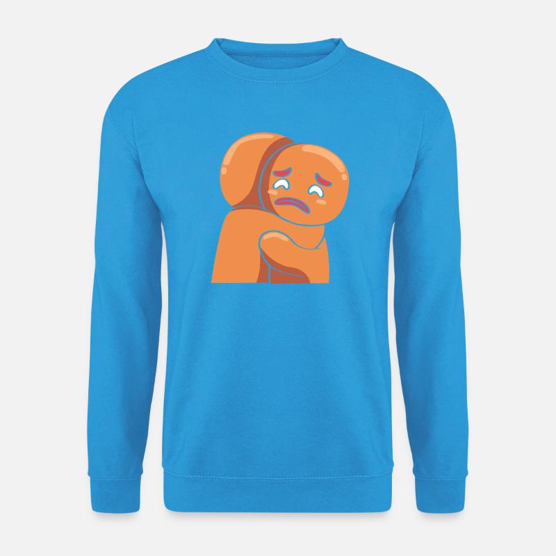 Weihnachten Lebkuchen Lebkuchenmann Gingerbread - Unisex Pullover - Meeresblau