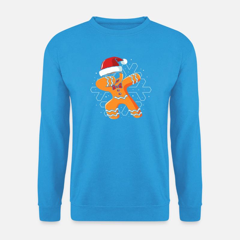 Weihnachten Lebkuchen Lebkuchenmann Gingerbread - Unisex Pullover - Meeresblau