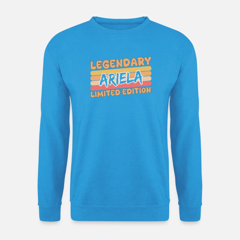 Ariela als Name - Unisex Pullover - Meeresblau