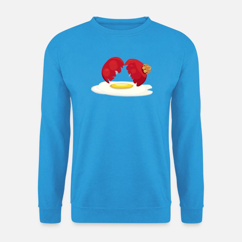 Weihnachtskugel zerbrochenes Ei - Unisex Pullover - Meeresblau