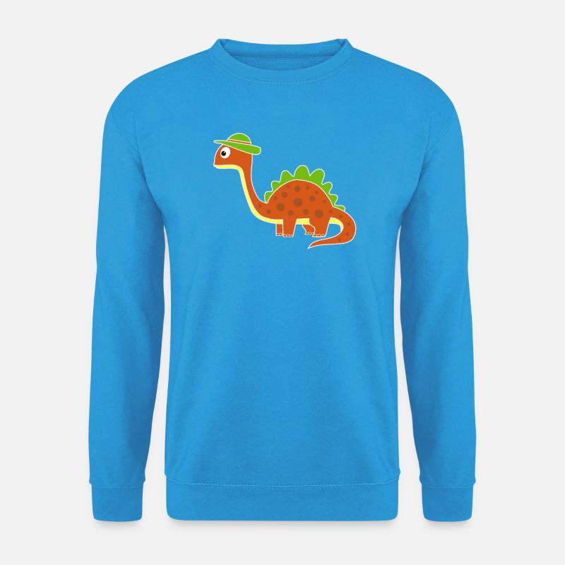 Lustiger Dino mit Punkten - Unisex Pullover - Meeresblau