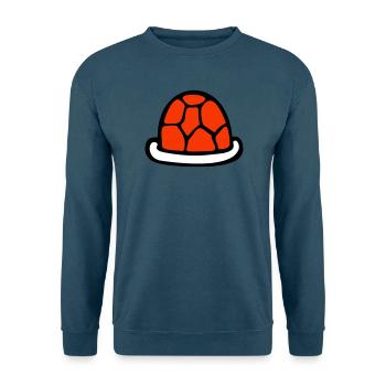 Turtle shell without turtle cute shell - Unisex Sweatshirt - sea blue - Front - Alina (178cm) & Michal (187cm)